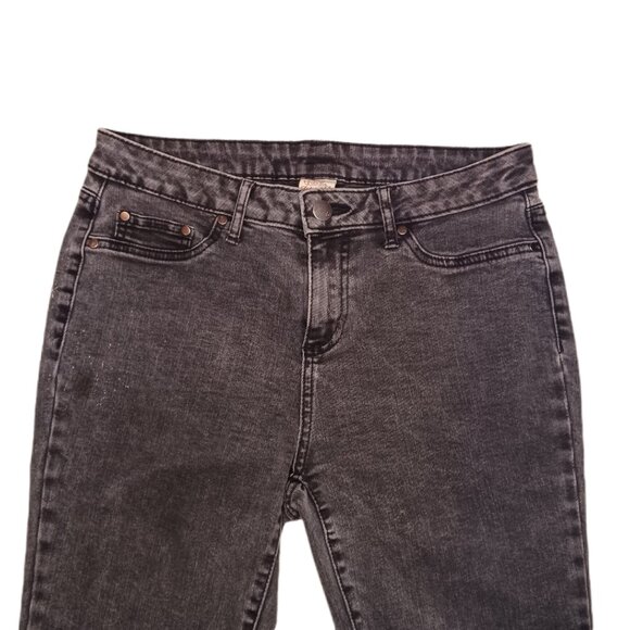Faded Glory Womens Size 6 Skinny Jeans Black Viscose Blend Stretch Ladies 6 Jean - Picture 10 of 12